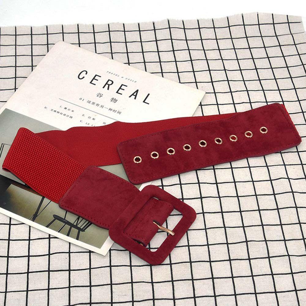 Strap Wide Waistband Dress Decoration Female Waist Strap Women Belt Elastic Waist Belt Cummerbunds