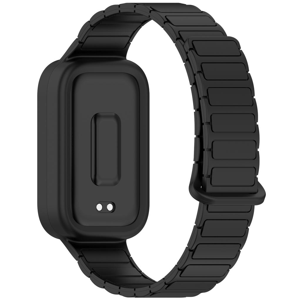 Магнитные ремешки для часов Xiaomi Redmi watch 3 Аксессуары Спортивный силиконовый резиновый браслет pulseira correa для Xiaomi Mi band 9 active