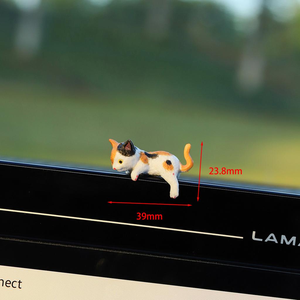 Милый мультяшный кот, украшение для дисплея центральной консоли автомобиля, украшение, микро-ландшафт, настольные украшения, автомобильные аксессуары, интерьер