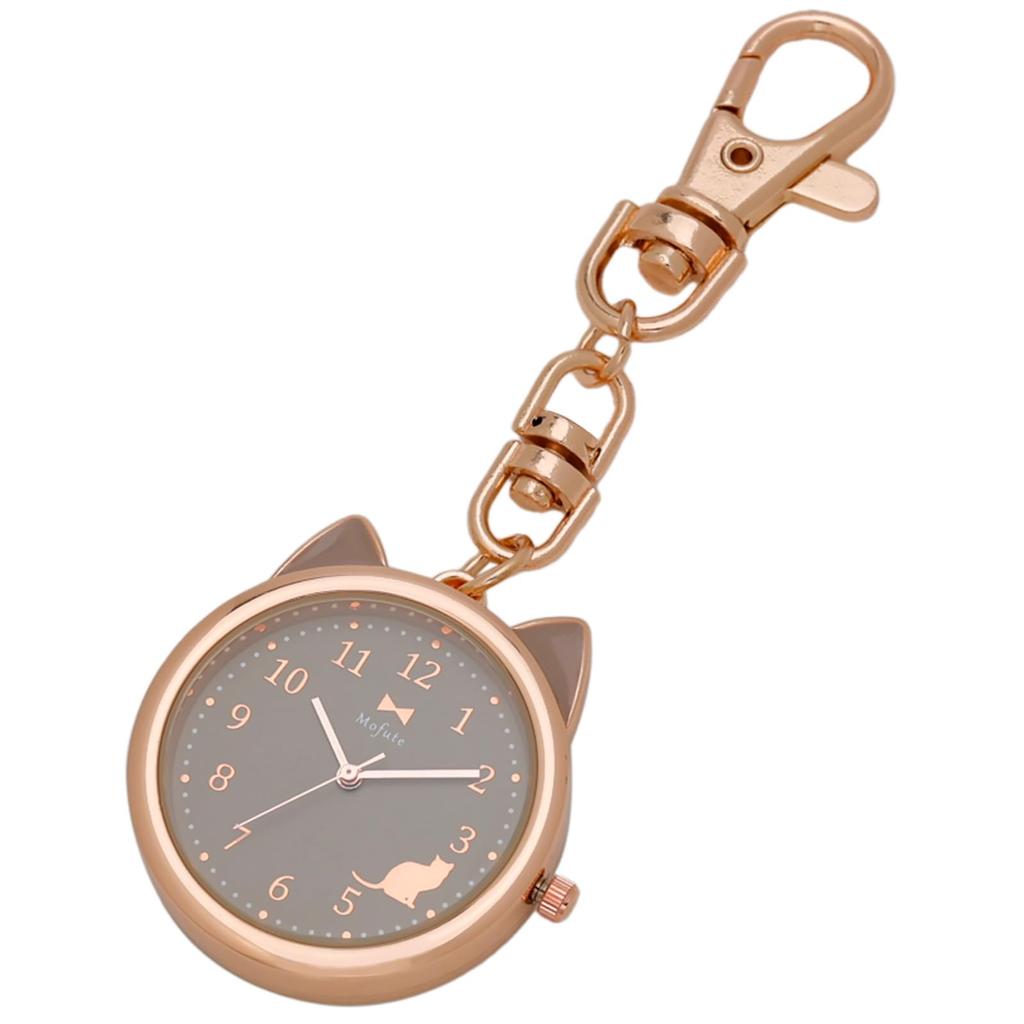 Pocket Watch Analog Keychain Watch Bag Charm Beige [Fieldwork] Women's MKK2305P-3