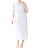 SOUBIEN White Kimono Kimono Slip with Hem and Japanese Size M Women's Undershirt, One-Piece Opener, Shapewear, Undergarments, (uw0147)