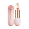 Crystal Transparent Color Changing Petal Jelly Lipstick, Moisturizing and Temperature Sensitive