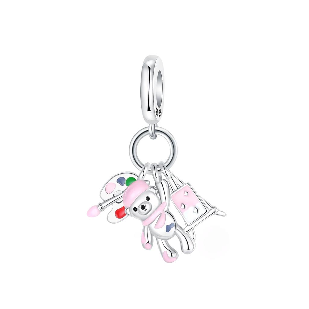 Copper Love Letter Christmas Deer Ring Devil'S Eye Series Bracelet Charm Beads Necklace Diy Female Jewelry