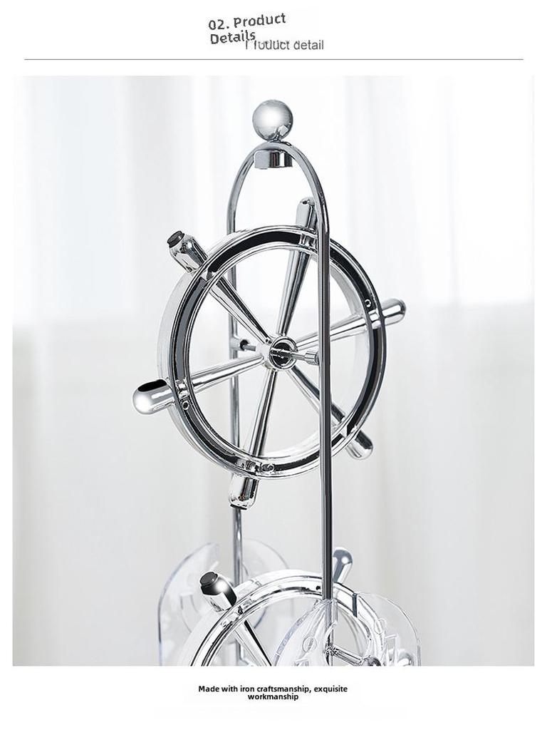 Маятник креативного хаоса в скандинавском стиле: Настольное украшение «Вечное движение» для офиса или кабинета.