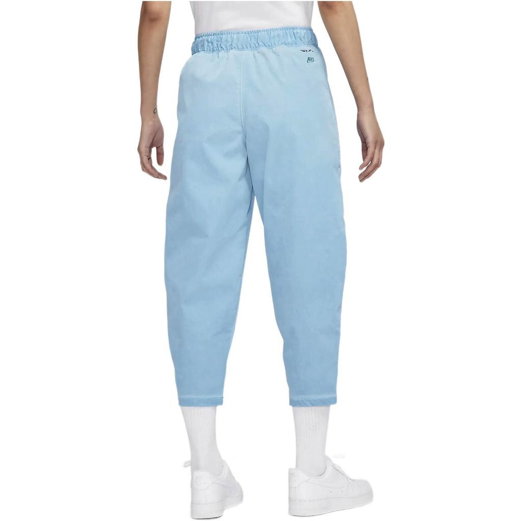 Nike Тканые спортивные брюки с высокой талией, женские, синие, DM6171-412