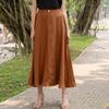 Женские повседневные однотонные свободные длинные юбки
