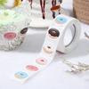 Self-adhesive Baking Pattern DIY Craft Donut Stickers Gift Box Packing Seal Labels Roll Sticker