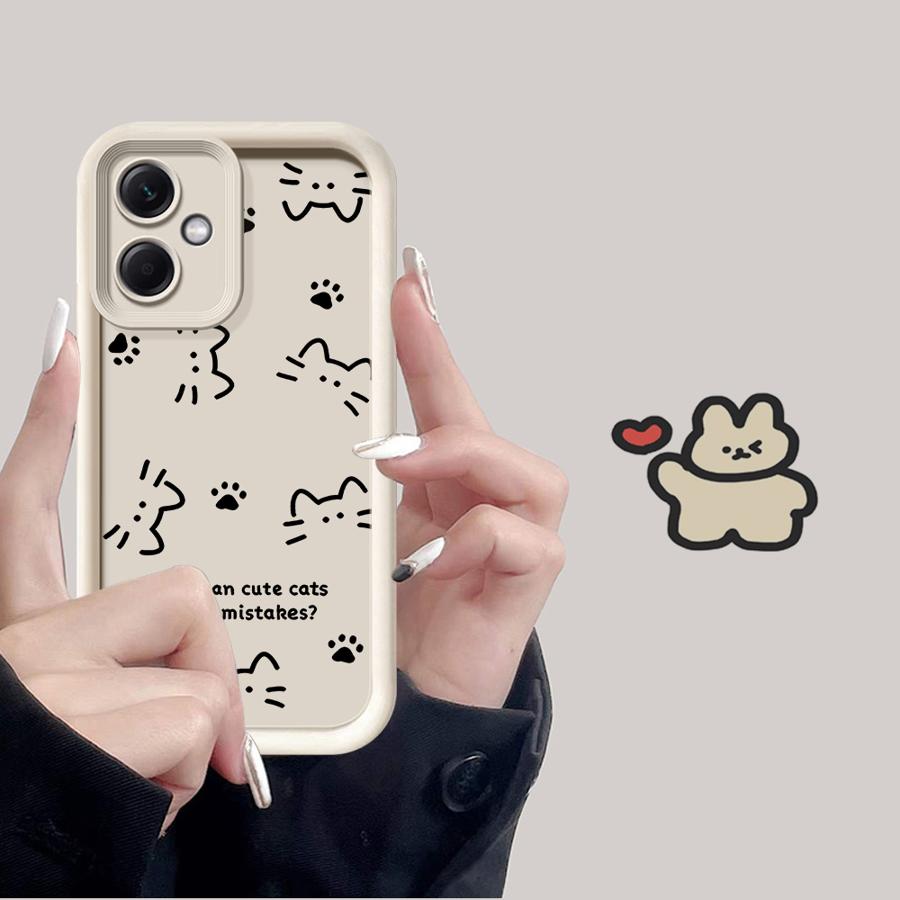 Чехол для Xiaomi Poco F8 C61 X3 Pro C50 C51 X3 NFC Чехол для телефона Мультяшное Животное Милый Кот