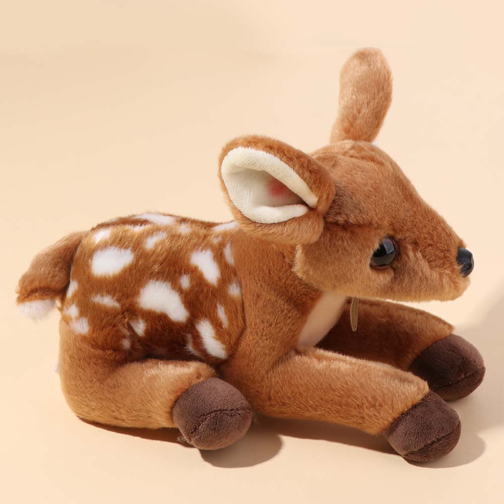 Forest Animal Stuffed Deer Dolls Soft Dolls Simulation Deer Toy Sika Deer Plush  Birthday Gift