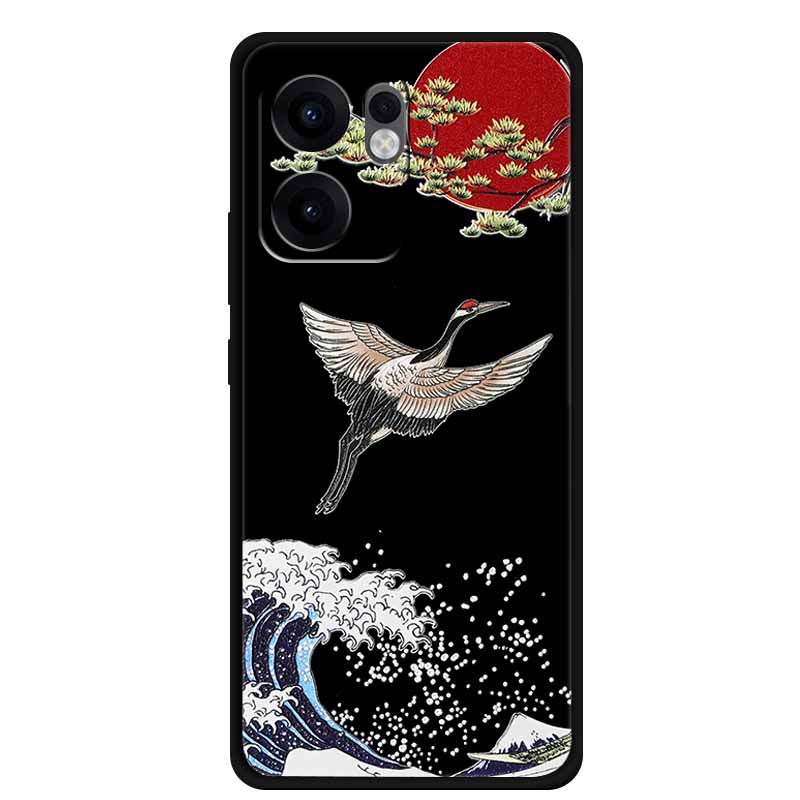 3D Тисненый Чехол Для OPPO Reno 13F 14F Чехол 13 14 F Coque Цветы Силиконовый Мягкий Задний Чехол Для OPPO Reno 13 Pro A38 A18 Чехол для Телефона