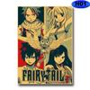 Anime Fairy Tail Posters Wall Stickers Kraft Paper Retro High Definition Poster Home Decor Living Room Bedroom Bar Decoration