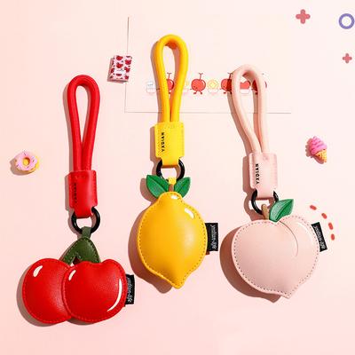 Женщины Девочки PU Кожа Креативный Мультфильм DIY Брелок Модный Подвесной Сумка Украшения Имитация Фруктов Декоративные Подарочные Аксессуары