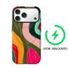 Яркий чехол для телефона с вихревой краской для IPhone 17AIR 16E 16 15 14 13 12 11 17 Pro Max Plus Двухслойная задняя крышка