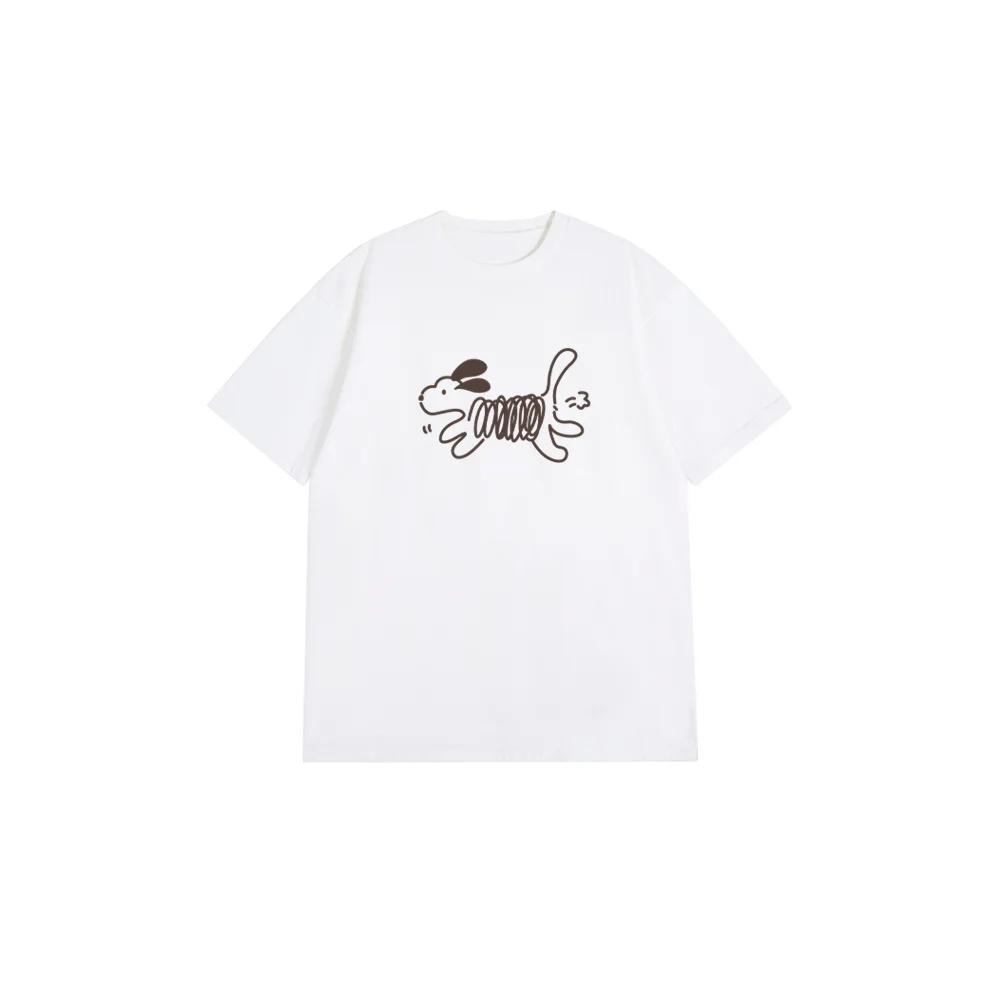 mujer camisetas creativas de algodn de Unisexga corta para callecamisetas holgadas inforUnisexs de gran tamao con cuello redondo
