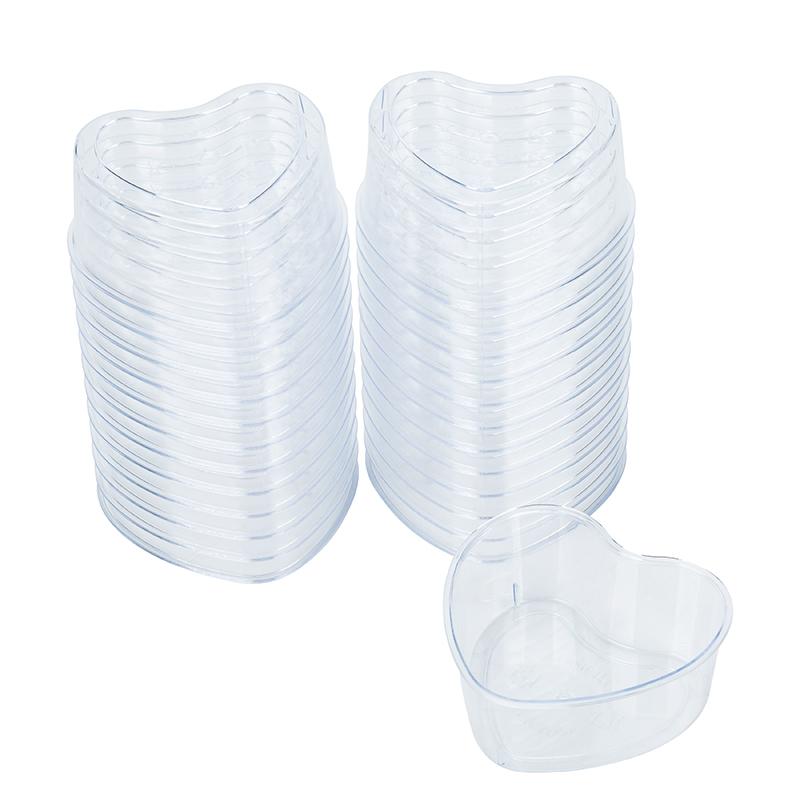 Dessert Cup Plastic Tableware Transparent Mini Cake Jelly Cup Fruit Salad Container Holder Party Supplies