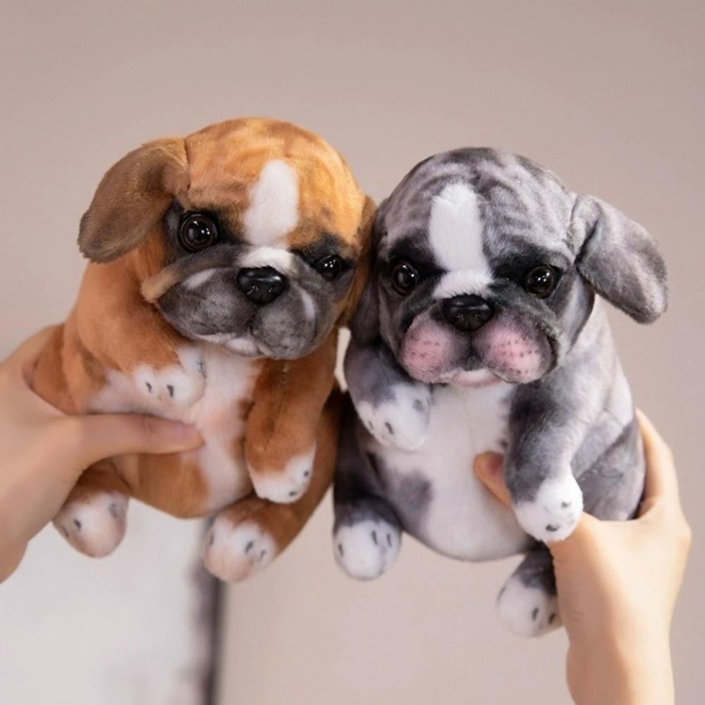 Room Decor Puppy Plush Toys Simulation Pug Poodle Sitting Poodle Pug Puppy Stuffed Animal Doll