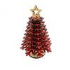 Wooden DIY Christmas Tree Statue Self Installation 3D Snowflake Christmas Tree Ornament Detachable Wood Christmas Tree