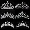 New Arrivals Wedding Rhinestone Tiaras Crowns Female Girls Hair Comb Heart Bridal Bridesmaids Tiaras Hair Accessories Jewelry