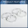 INFINAUTO Hub Centric Rings, Aluminum Alloy, for Vehicle Wheel Hubs Fitting 56.1mm Inner Diameter To 66.6mm Outer Diameter, 4 Pieces