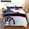 3D Американский футбол King Queen Пододеяльник Мяч Спортивный комплект постельного белья для детей подростков мальчиков любителей спорта 23 шт. полиэстер пододеяльник