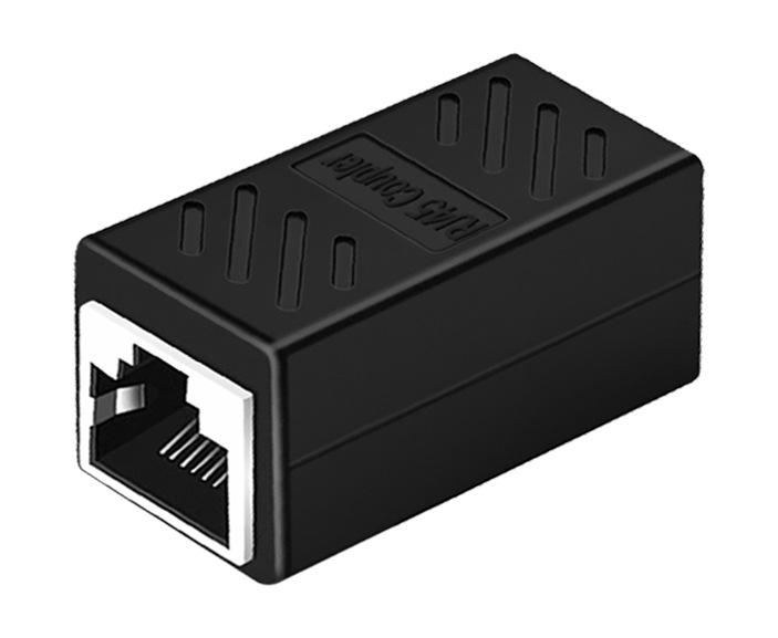 Разъем сетевого кабеля RJ45, двухпроходной прямой модуль расширения