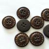 10 шт. круглые пуговицы с 4 отверстиями 15/20/25 мм прочные пластиковые пуговицы АБС пуговицы для пальто и свитера