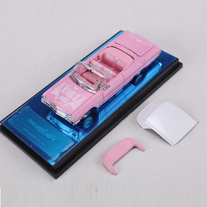 FineWorks 1:64 Chevrolet Impala Издание в твердом переплете Открывающиеся полностью двери Металлическая модель автомобиля