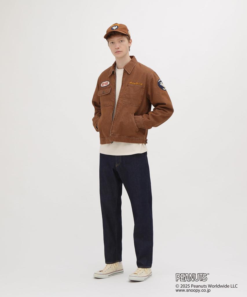 Avirex Work Jacket Peanuts Men's Xl 050 Brown 783-5252041