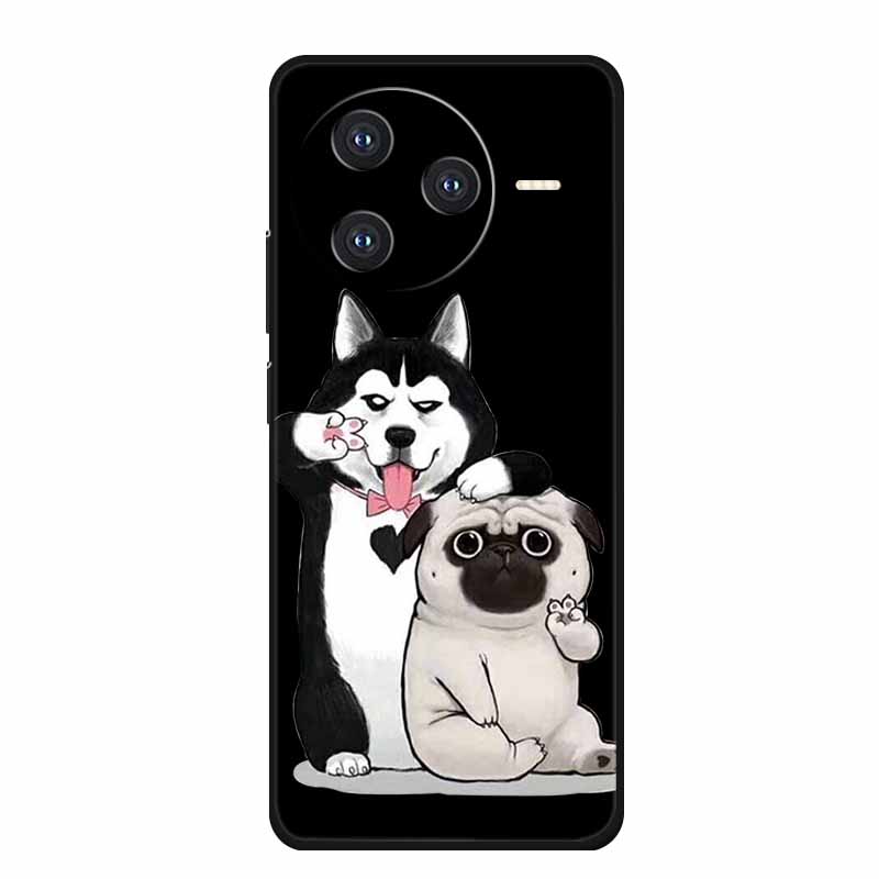 Задняя крышка для Xiaomi Poco F7 Pro Чехол F7Pro Funda Черный Силикон Мягкий ТПУ Coque Для Poco F7 Ultra Redmi K80 Pro Чехол Мультяшный