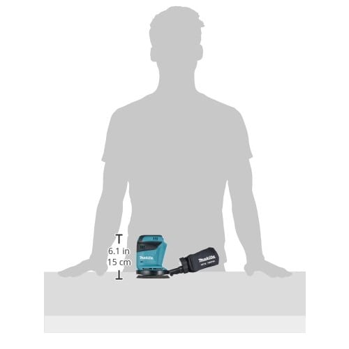 Аккумуляторная эксцентриковая шлифовальная машина Makita 18 В (Только корпус/Аккумулятор и зарядное устройство продаются отдельно) Размеры бумаги 125 мм BO180DZ