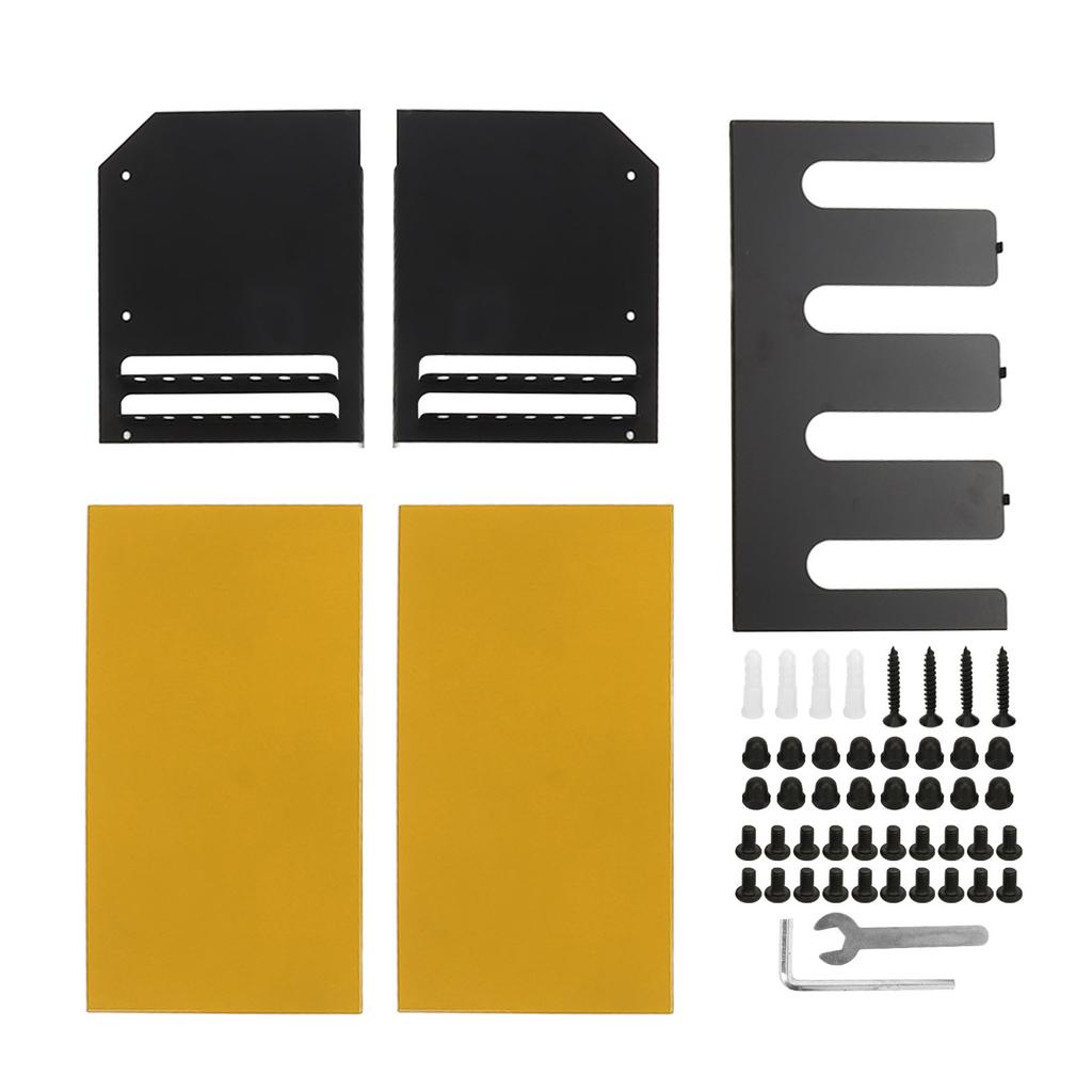 Power Tool Organizer 4 Slots Iron Structure Multifunctional Compact Drill Holder Wall Mount for Workshop Warehouse