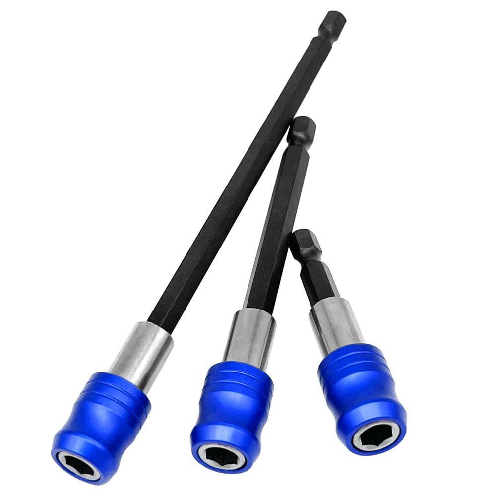 Quick Release Screwdriver Drill Bit Extension Magnetic 1/4 Head Transfer Lever Selflocking Adapter Rod for Electric Power Drill