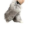 Women Furs Leg Warmer Winter Furry Long Boot Cuffs Fuzzy Shoe Cover Party Costume for Holiday Festival Performances Play