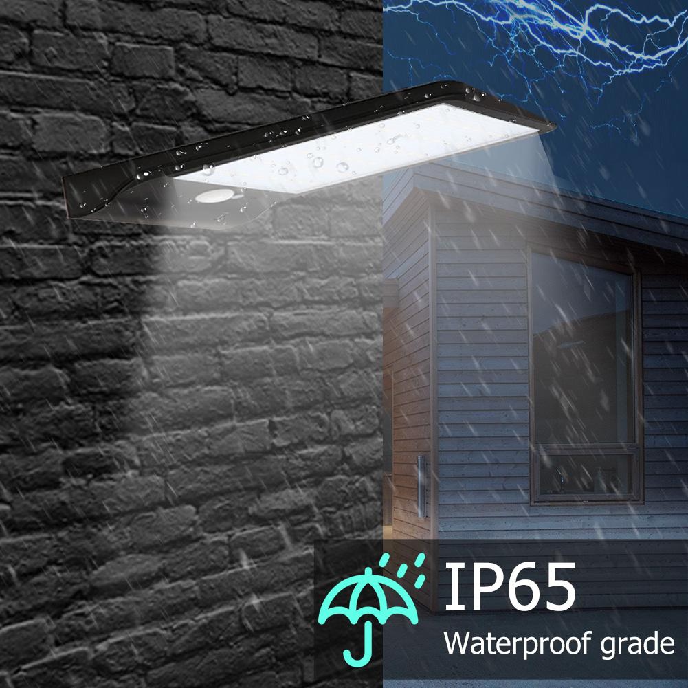 Уличные солнечные светильники с датчиком движения PIR, водонепроницаемые IP65, энергосберегающие, уличные настенные светильники 48LED для дворов, проходов