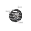 Car Engine Start Stop Button Cover Real Carbon Fiber Sticker For Mitsubishi Eclipse Cross 2018-