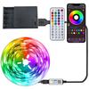 RGB светодиодная лента, светодиодная лента на батарейках с синхронизацией по музыке, управление через приложение и пульт ДУ, RGB светодиодная лента для телевизора, комнаты