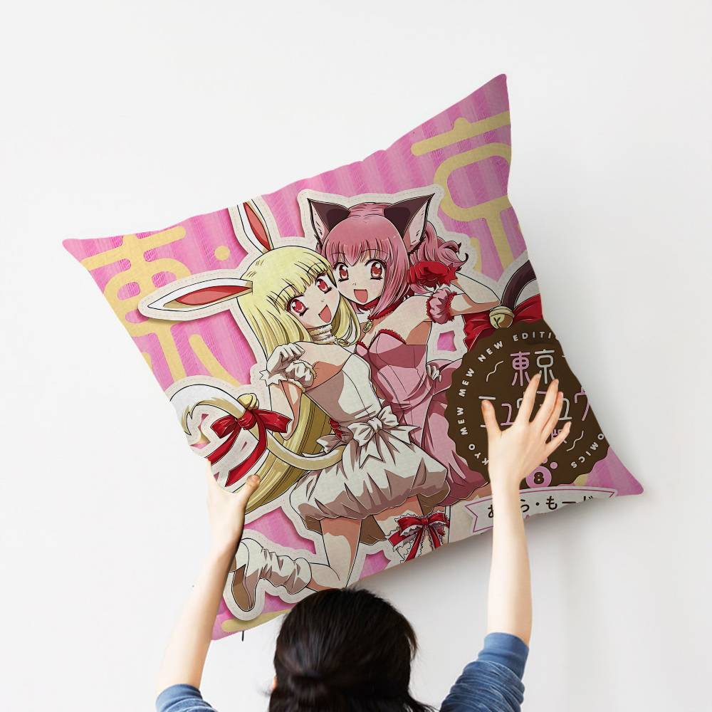 Подушки с изображением аниме Tokyo Mew Mew Наволочки для дома Декоративная наволочка Свадебная Супермягкая наволочка