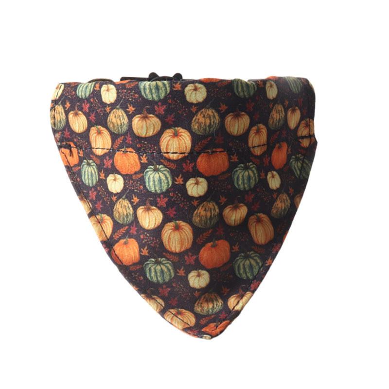 Очаровательный новый ошейник для питомца из осенней серии с кленовыми листьями и тыквами, треугольный шарф и дизайн с подсолнухом