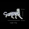 Стильная японская и корейская брошь «Леопард» с цирконом: Высококлассный, Универсальный Национальный Аксессуар