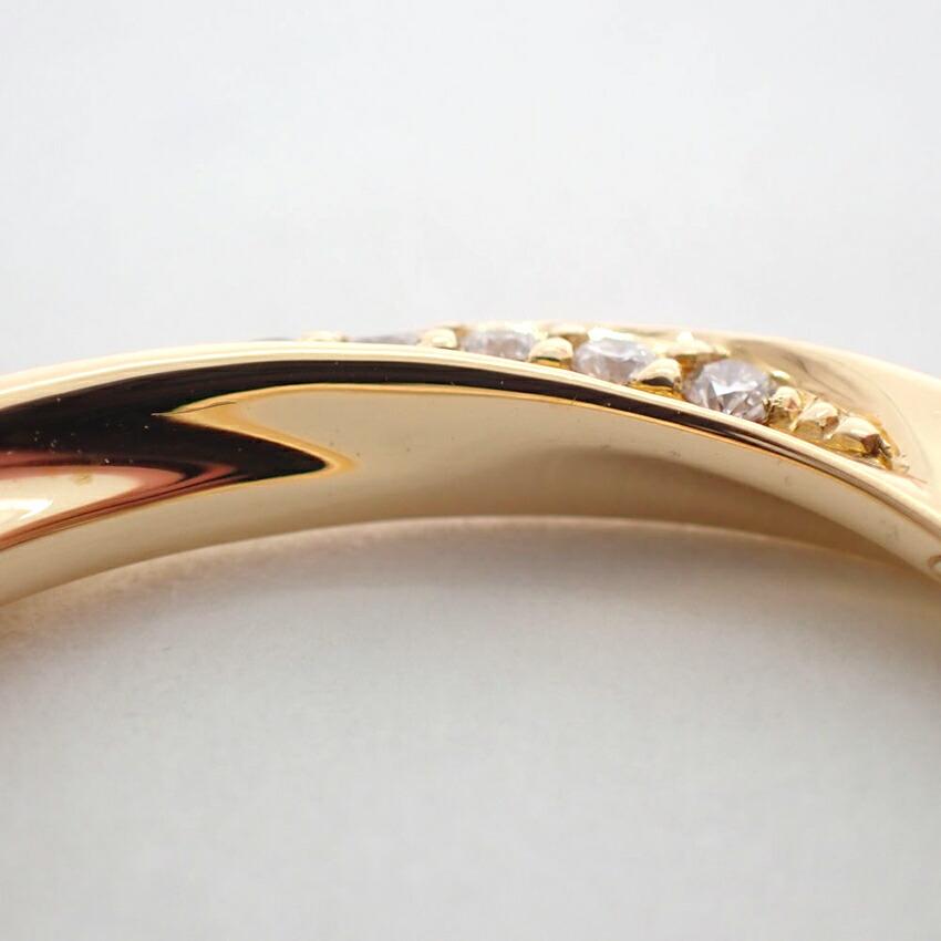 [Б/у] Звездные украшения/Звездные украшения K18YG Бриллиантовое кольцо/Нет. 11/г433-52