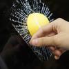 Decorative Sticker for Garage Doors 3D Tennis Ball Car Sticker Realistic Broken Glass Window Decal Removable Funny PVC Crack Pattern Adhesive