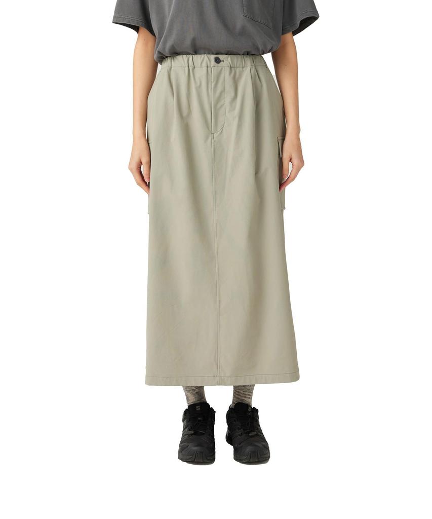 Snow Peak Stretch Skirt Light Grey Water-Repellent SK-25AW002 Women's