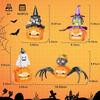 Halloween Pumpkin Building Blocks Ghost Witch Cat Spider Halloween Block Toys Halloween Present Girl Boy Children for Children for Adults Educational