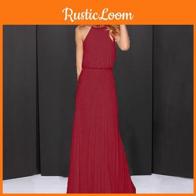 Элегантное женское платье-макси с халтером, идеально подходящее для свадеб и пляжного отдыха