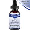 S.R Brothers семена амбретты (Абельмош мускусный) Чистое и натуральное эфирное масло терапевтического качества в пластиковой упаковке с пипеткой.