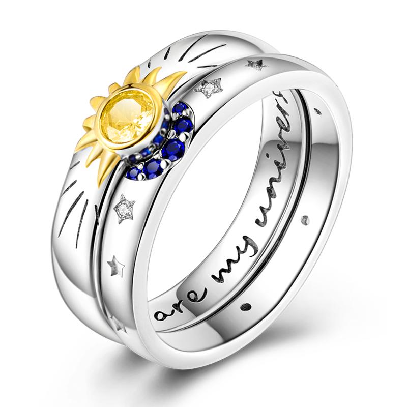925 Silver Stackable Infinite Heart Daisy Flower Ring For Women Girl Original Silver 925 Rings Jewelry Gift
