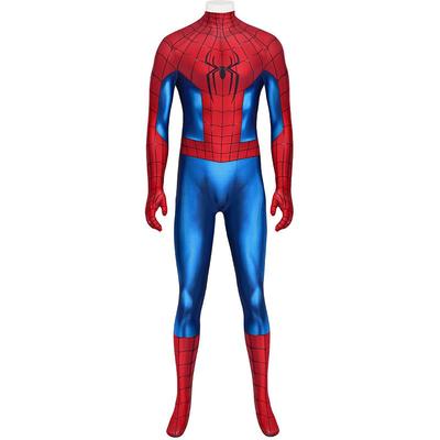 Костюм Человека-паука новый день косплей Питер Паркер Хэллоуин цельный Человек-паук облегающий