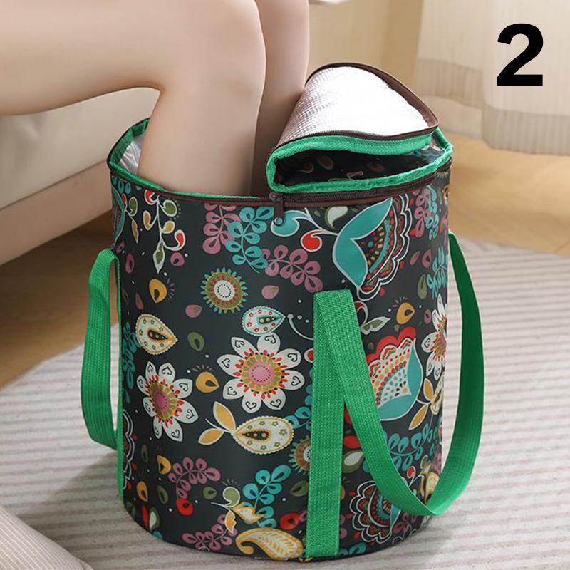 Складная ванна для ног, портативная сумка для ванны, умывальник, ведро для воды, большая вместимость, ванна для ног, спа-массаж, стиральная ванна для путешествий на открытом воздухе