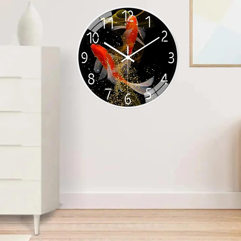 Модные персональные настенные часы простые креативные бесшумные не тикающие настенные часы для кафе кабинета гостиной спальни