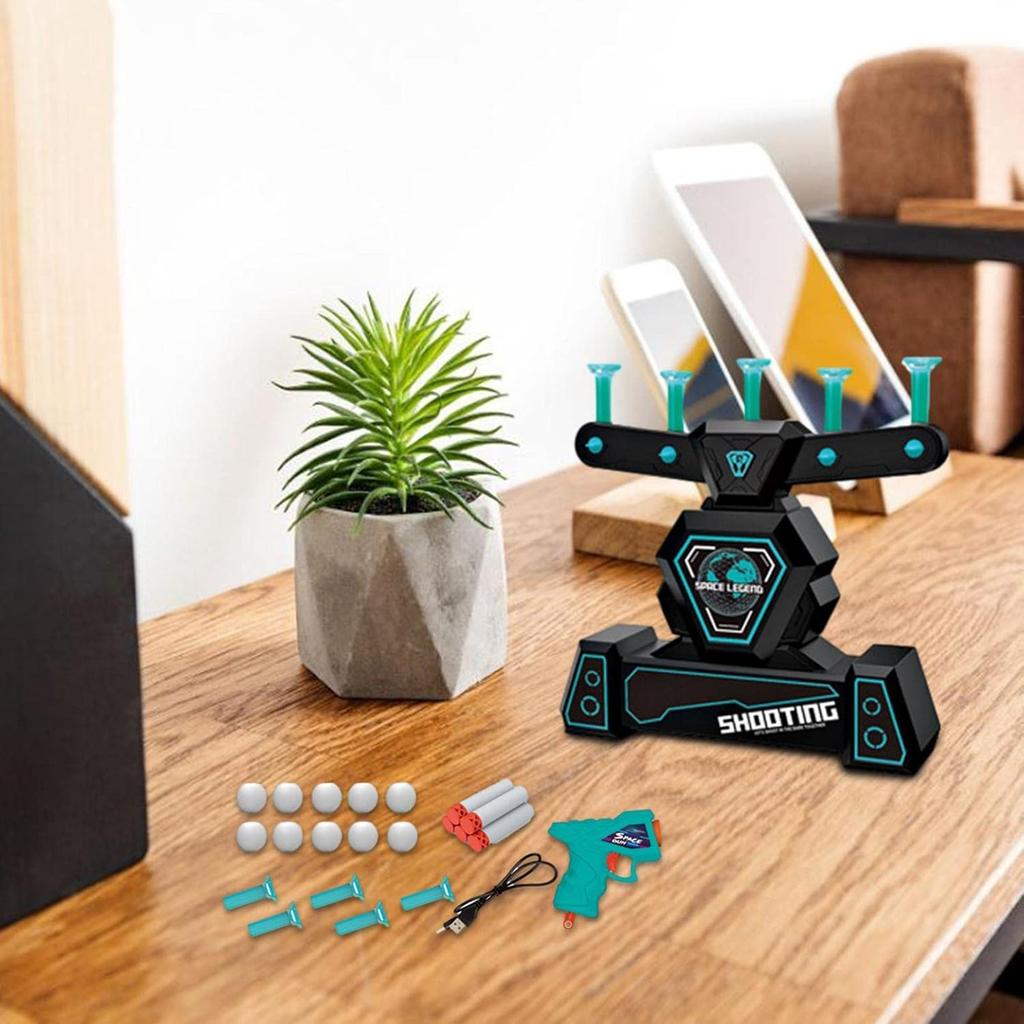 Shooting Floating Target Game, Electronic Floating Target Practice Toy, Foam Dart Gun-, Space Gun- Toy For Adults And Kids (with USB)